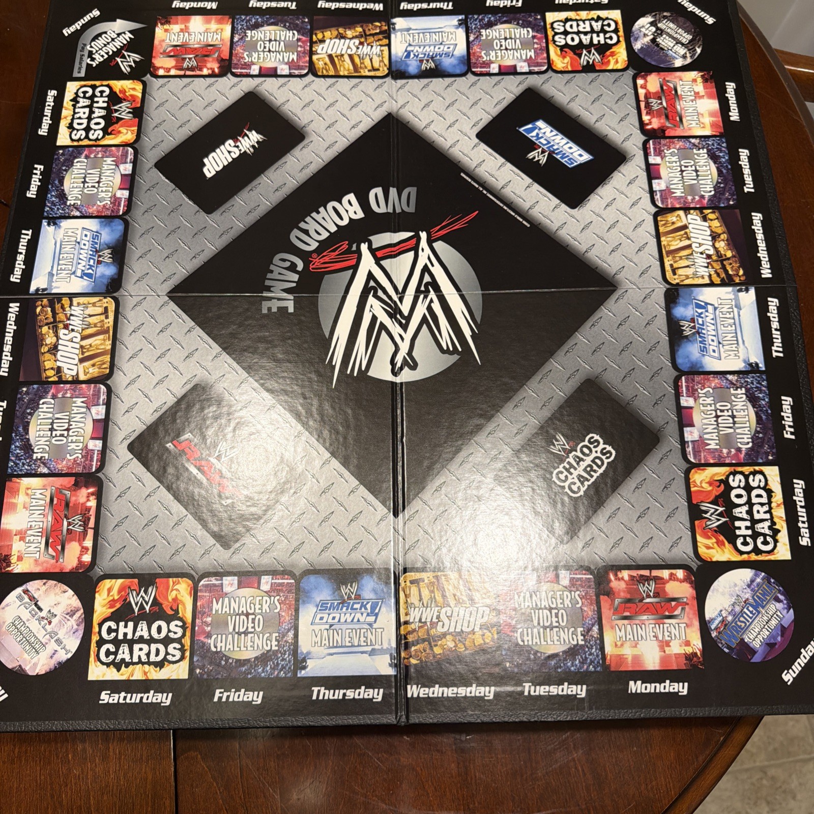 2005 WWE DVD BOARD GAME Board Game 1st ED Wrestling Raw Smackdown 100% Complete