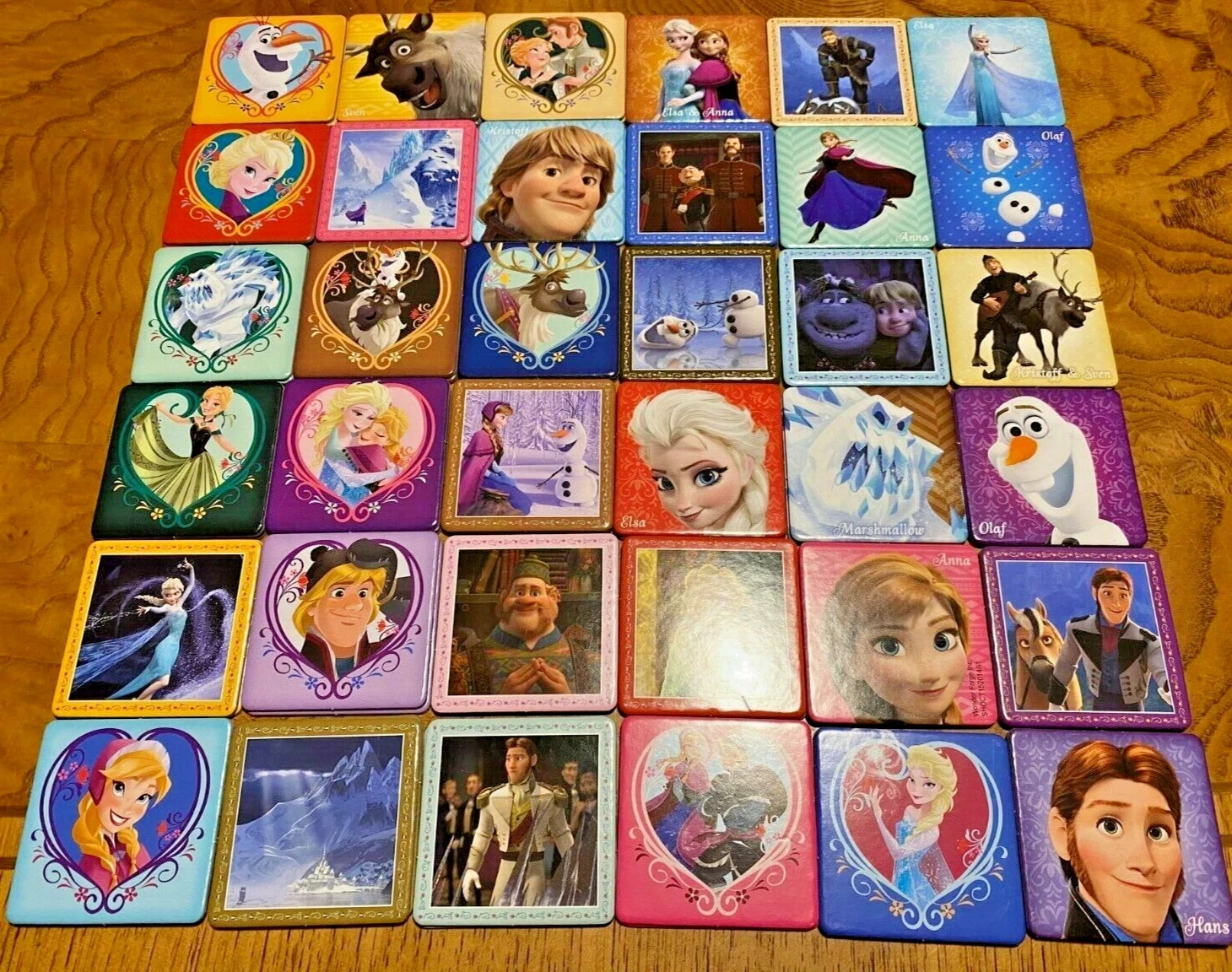 LN Disney FROZEN Anna Elsa Olaf Complete Memory Card Game Matching (NO BOX)