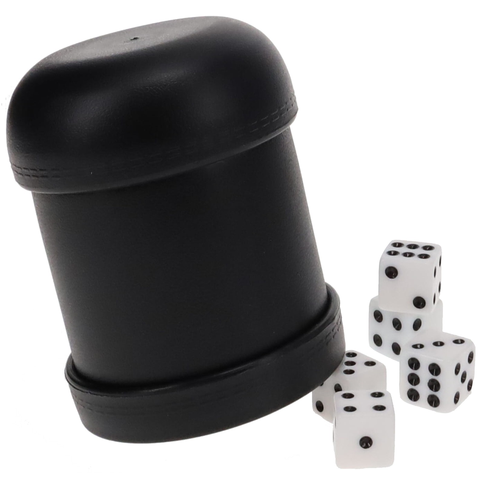 WE Games 4 Plastic Dice Cups, 20 Dice, Instructions for Liar’s Dice and 10 Games