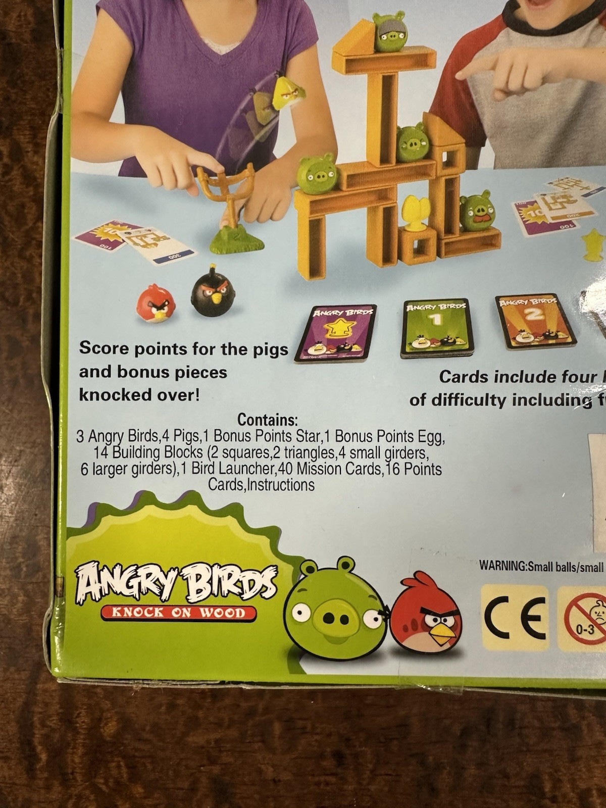 NEW SEALED 2010 Angry Birds Knock on Wood Game Mattel Complete Kids Play