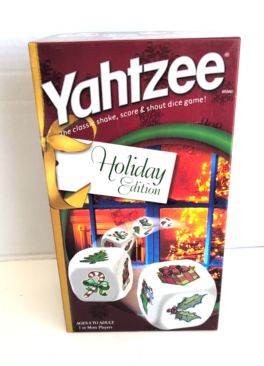 Yahtzee Holiday Edition by USAopoly & Hasbro Christmas Family Dice Game COMPLETE