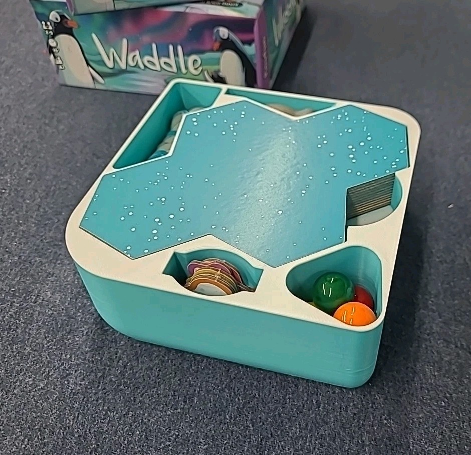 Waddle storage solution – box insert – Board Game allplay – Custom Design