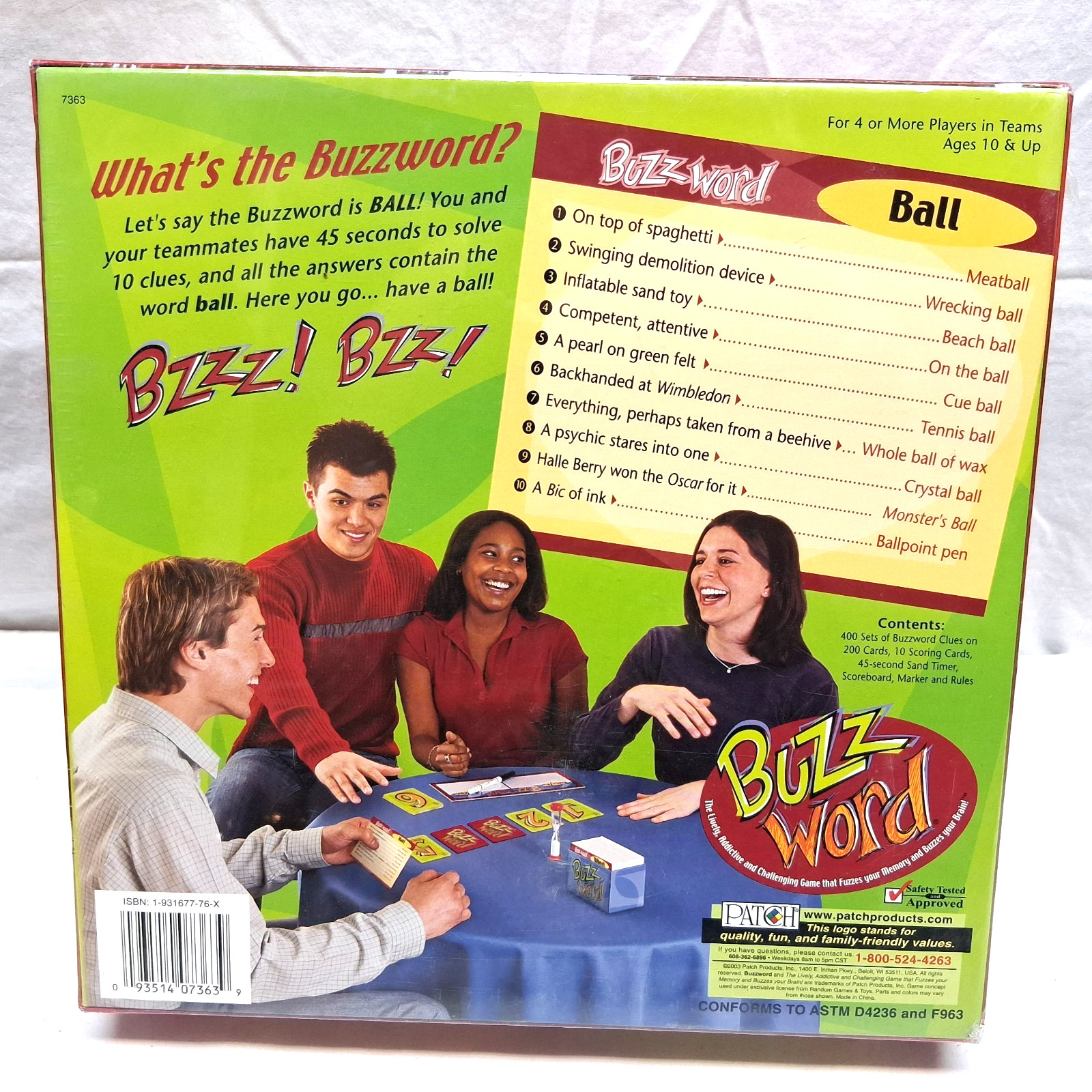 VINTAGE 2003 PATCH PRODUCTS “BUZZWORD” GAME # 7363 – BRAND NEW SEALED GAME