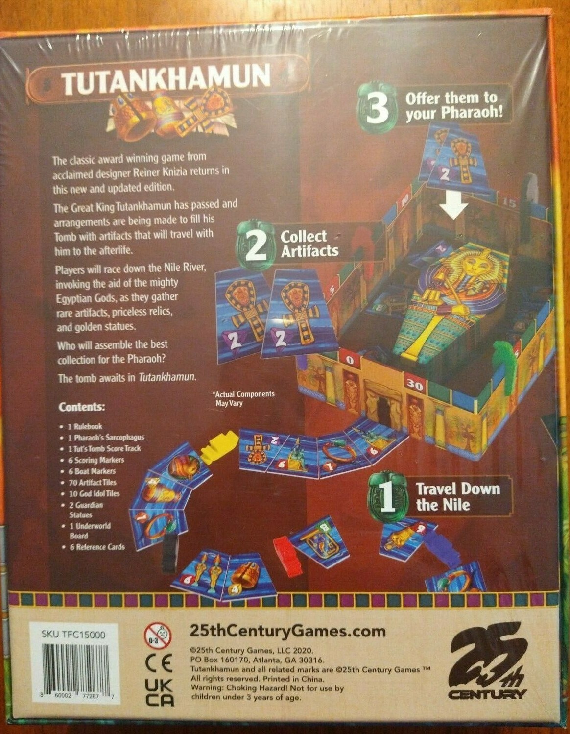 TUTANKHAMUN board game – NEW! IN SHRINK – 25th Century Games