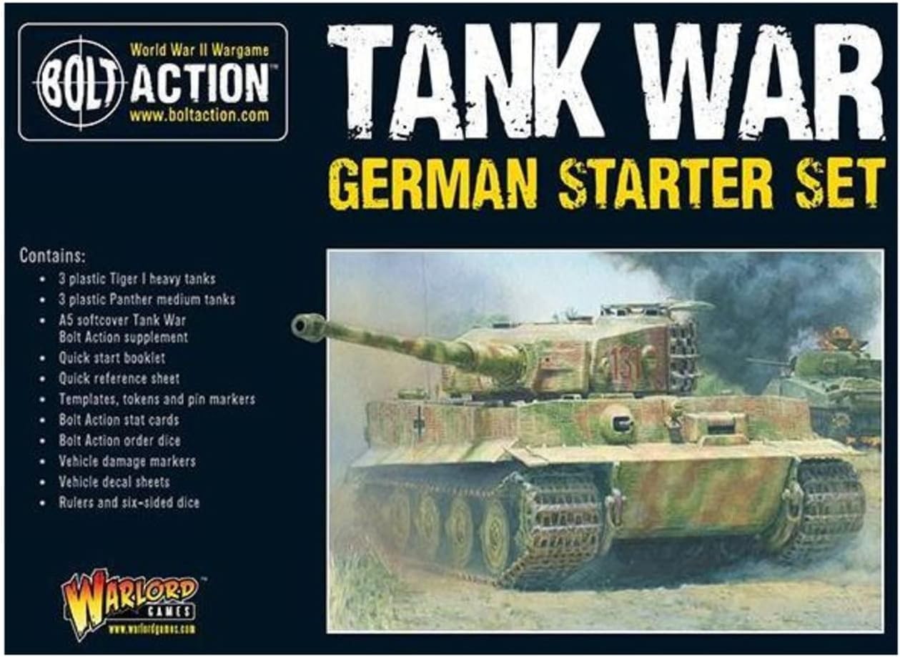 Warlord Games, Bolt Action,Tank War German starter set, Wargaming Miniatures, Fr