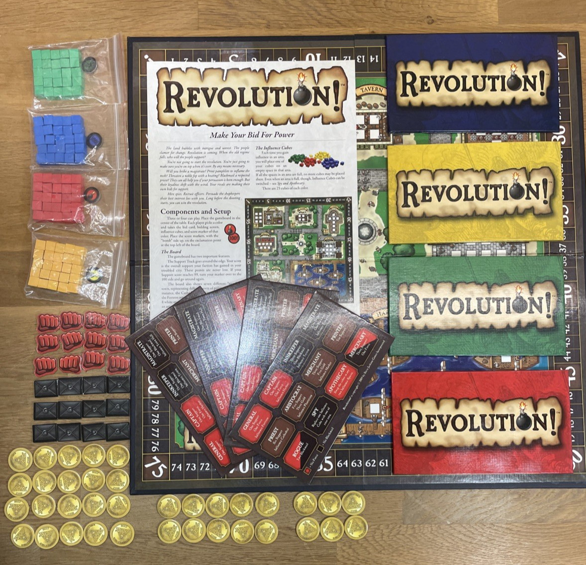 Revolution! Board Game Steve – Jackson Games First Edition, 99% complete Used