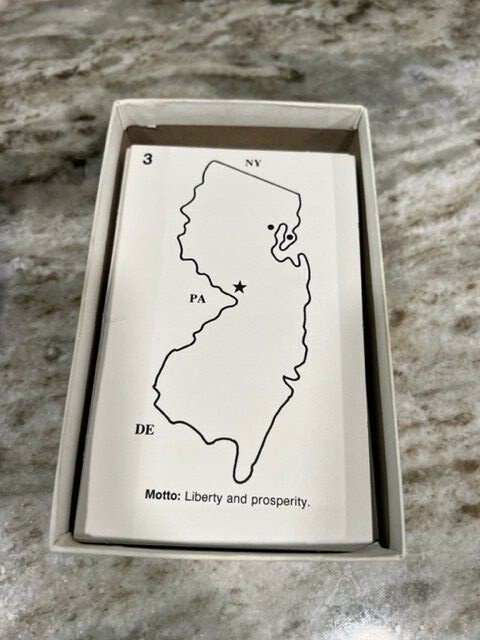 Vintage The 50 United States Of Amercia Quiz Cards Thomas Publications 1989