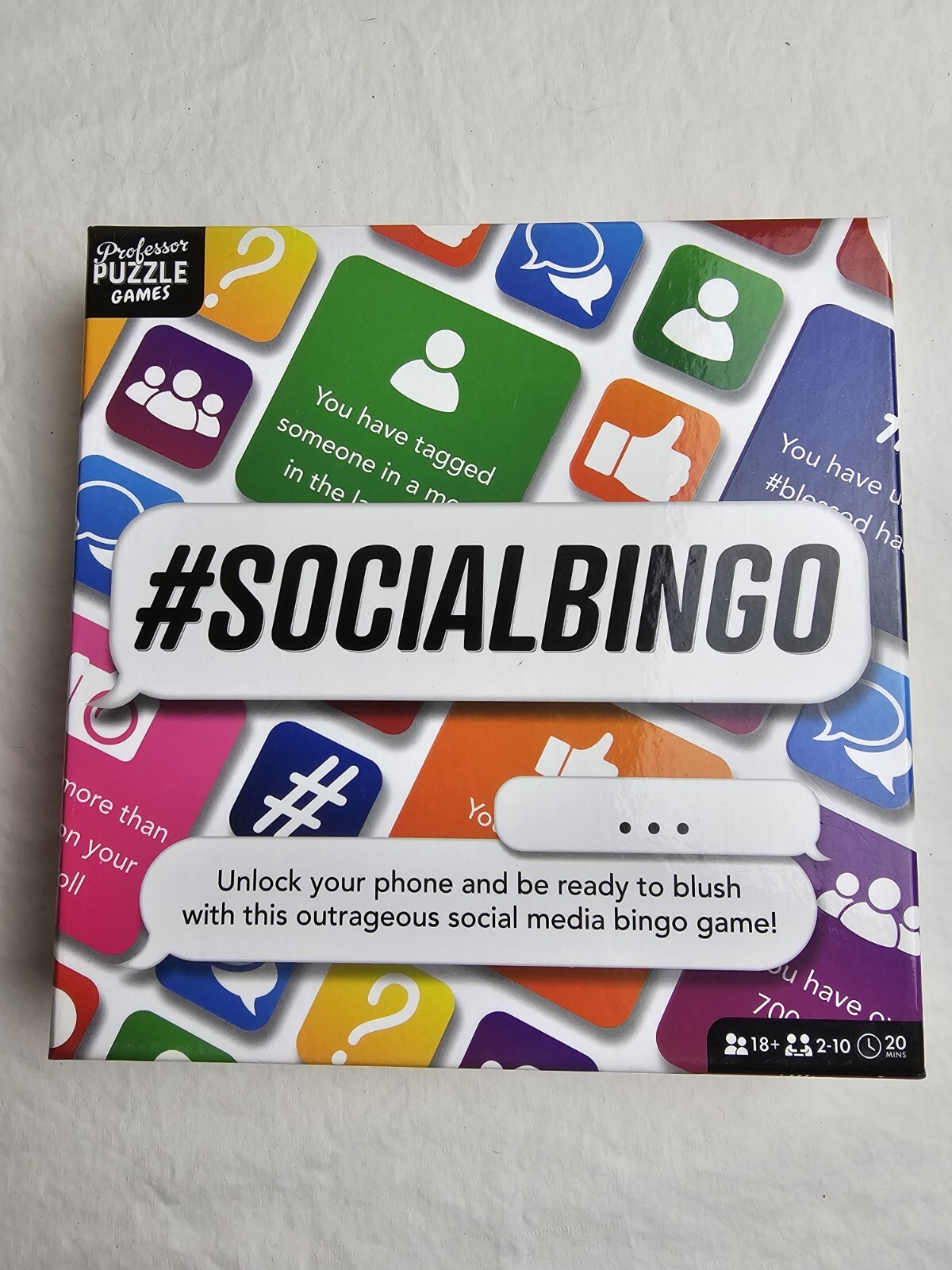 Professor Puzzle Social Bingo | The Original Social Media Bingo Game New