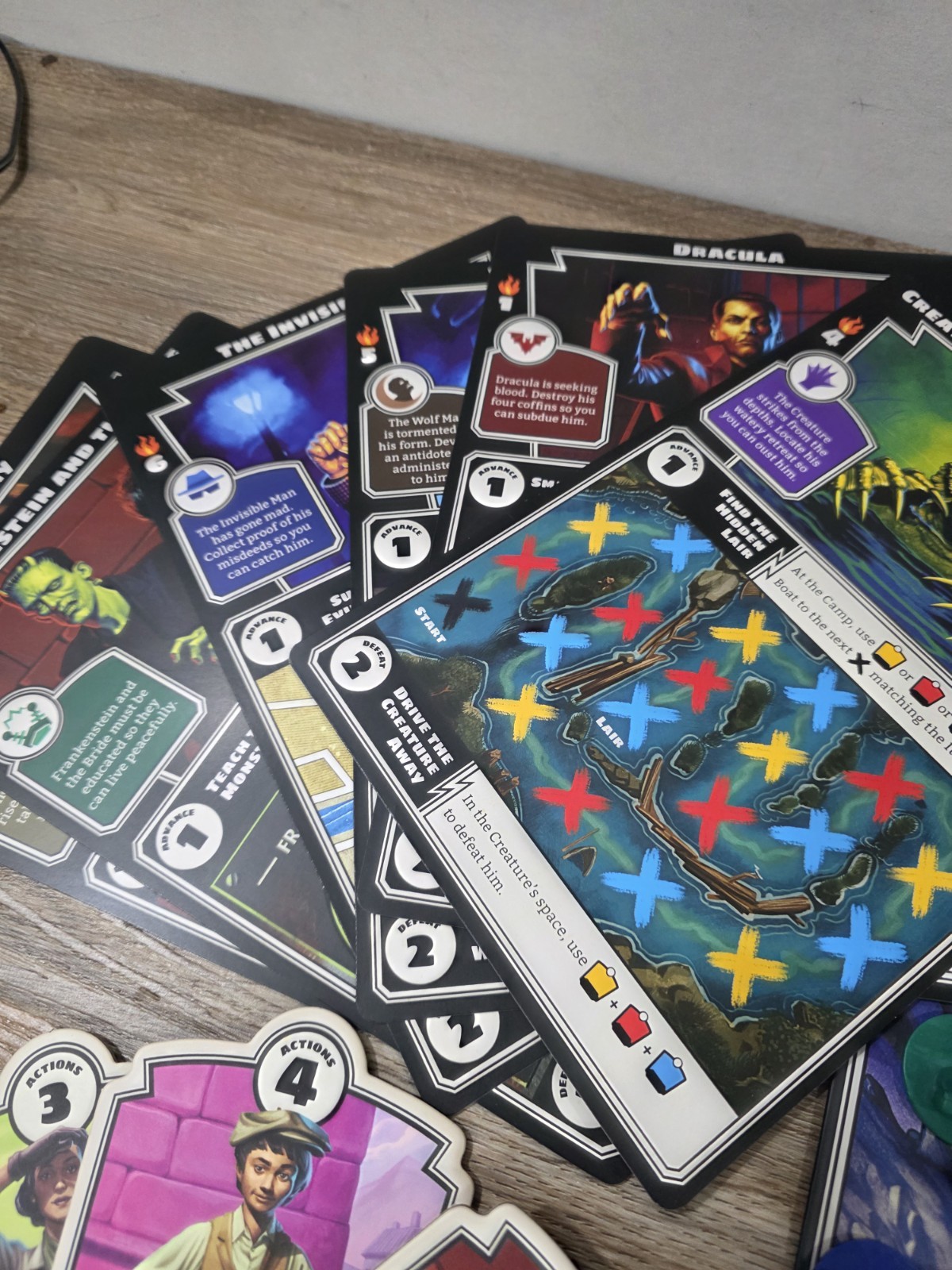 HORRIFIED board game Universal Studios monsters edition – Horror 100% Complete