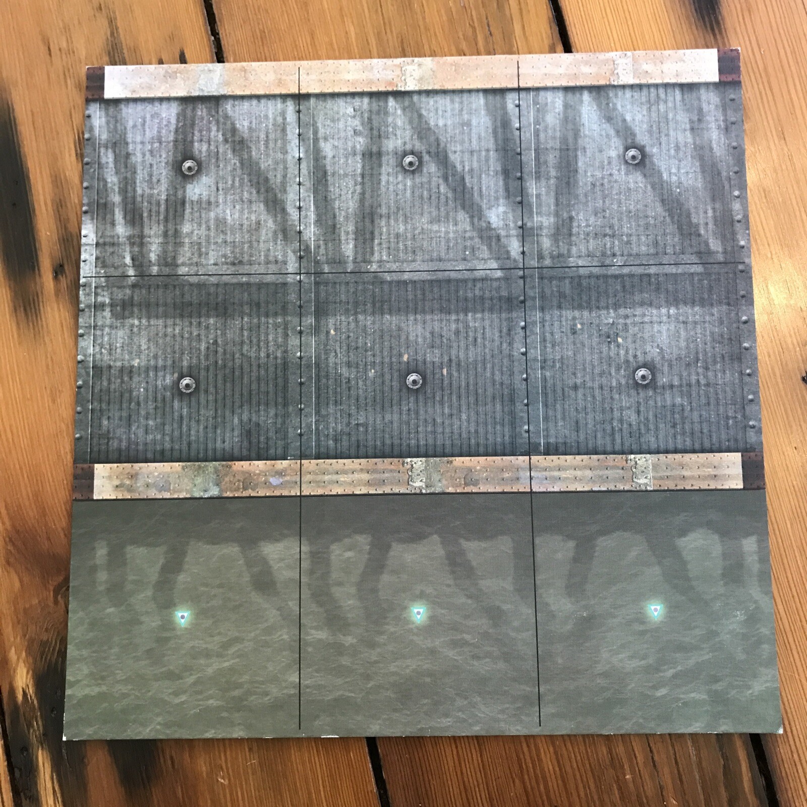 Set Lot 8 Dust Tactics 11” Metal Concrete Landing Strip Games Boards