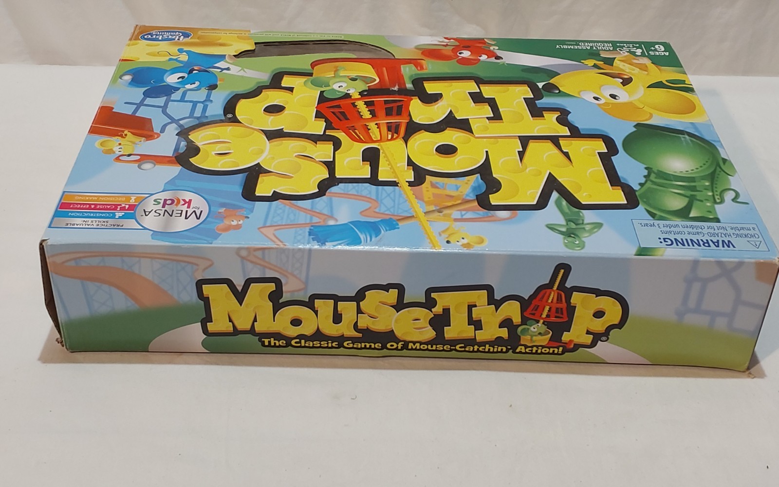 Mouse Trap Mensa Board Game Hasbro Complete Fun Family Kids Classic Strategy.