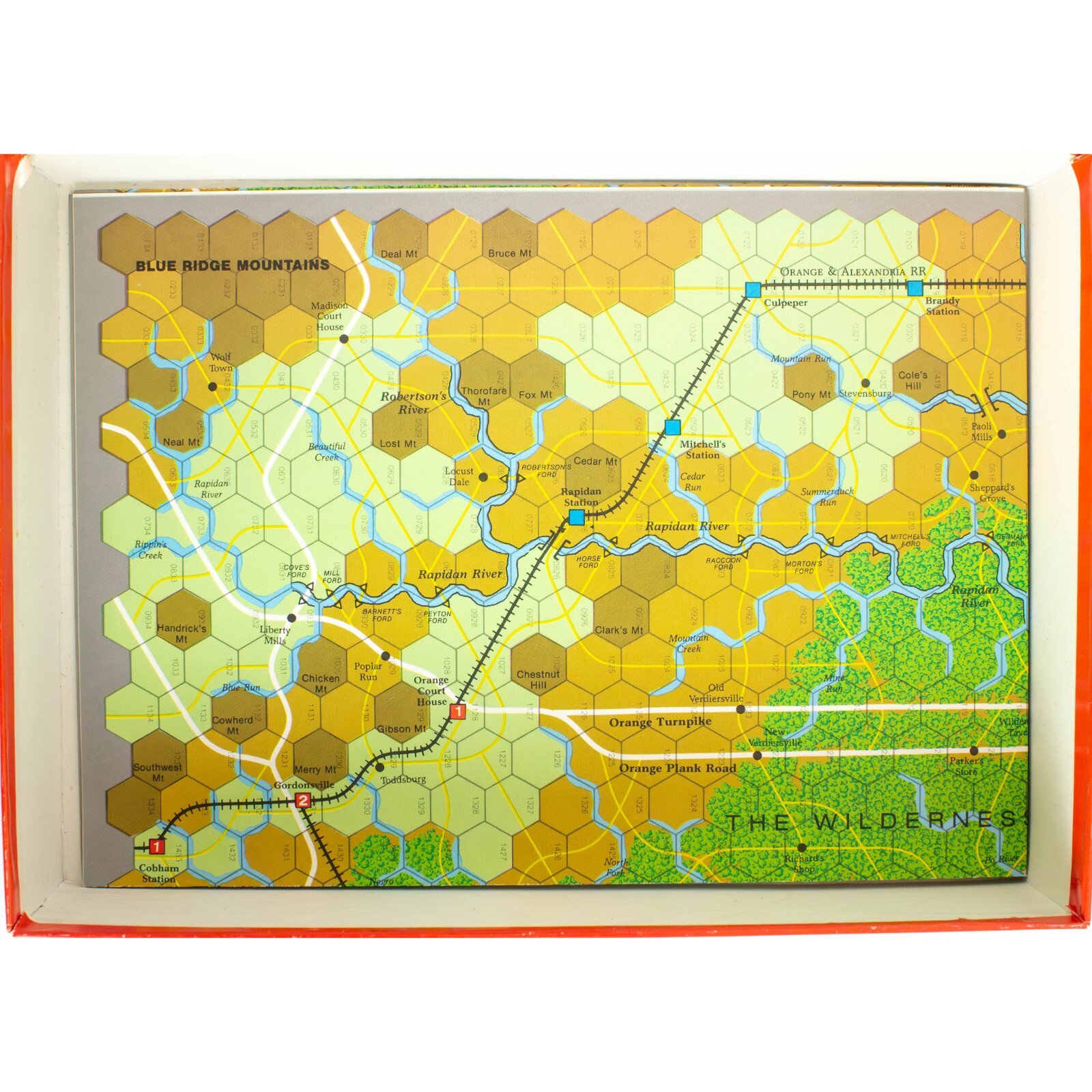 Lee vs. Grant: The Wilderness Campaign of 1864 – Pieces 100% Complete NO TRAY