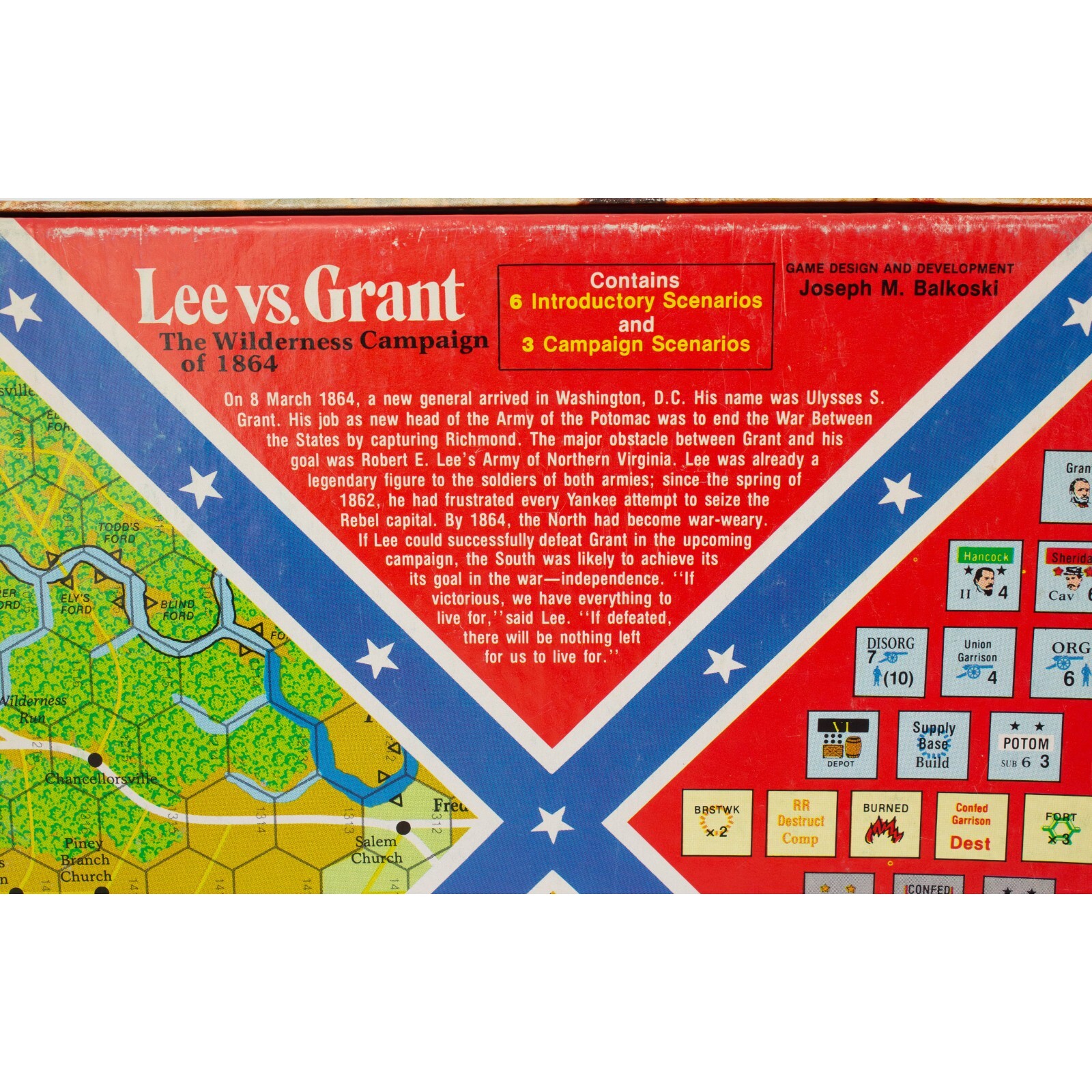 Lee vs. Grant: The Wilderness Campaign of 1864 – Pieces 100% Complete NO TRAY