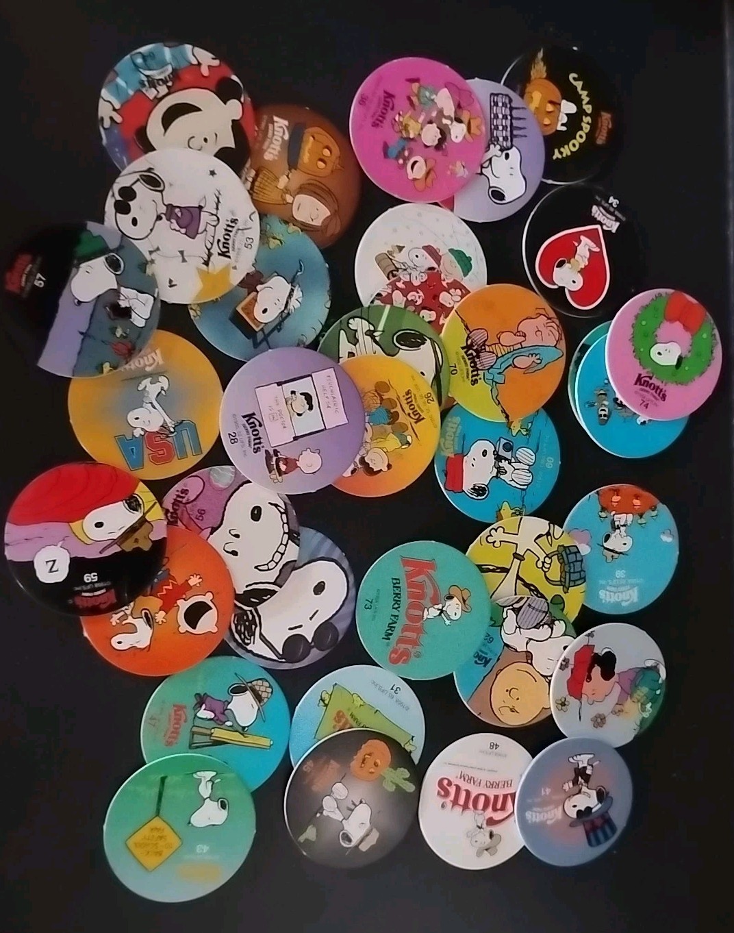 90’s Vintage POGs lot: 35 Knotts Berry Frms