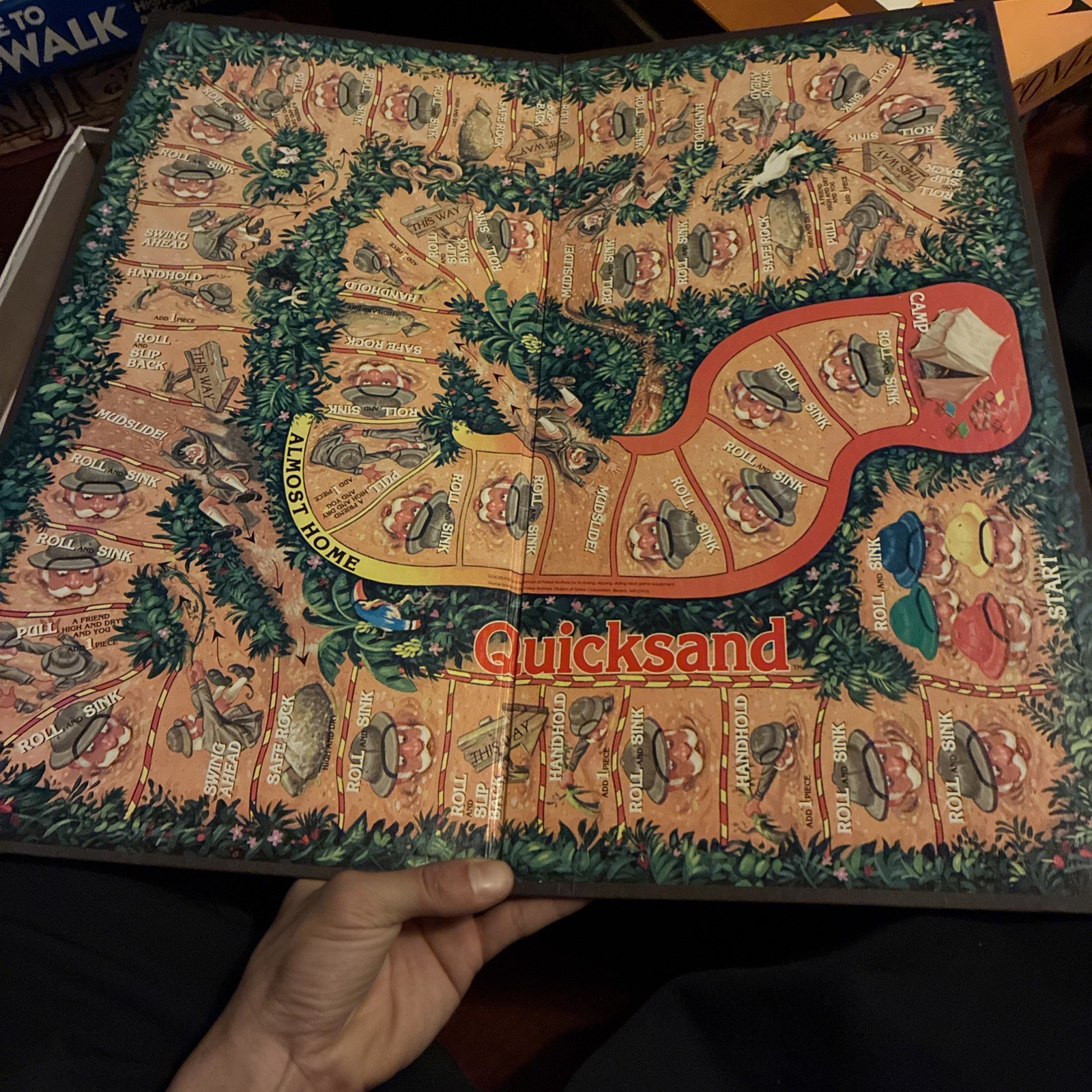 Quicksand: The Slip/Slide/Sink Board Game from Parker Brothers (1989) Complete