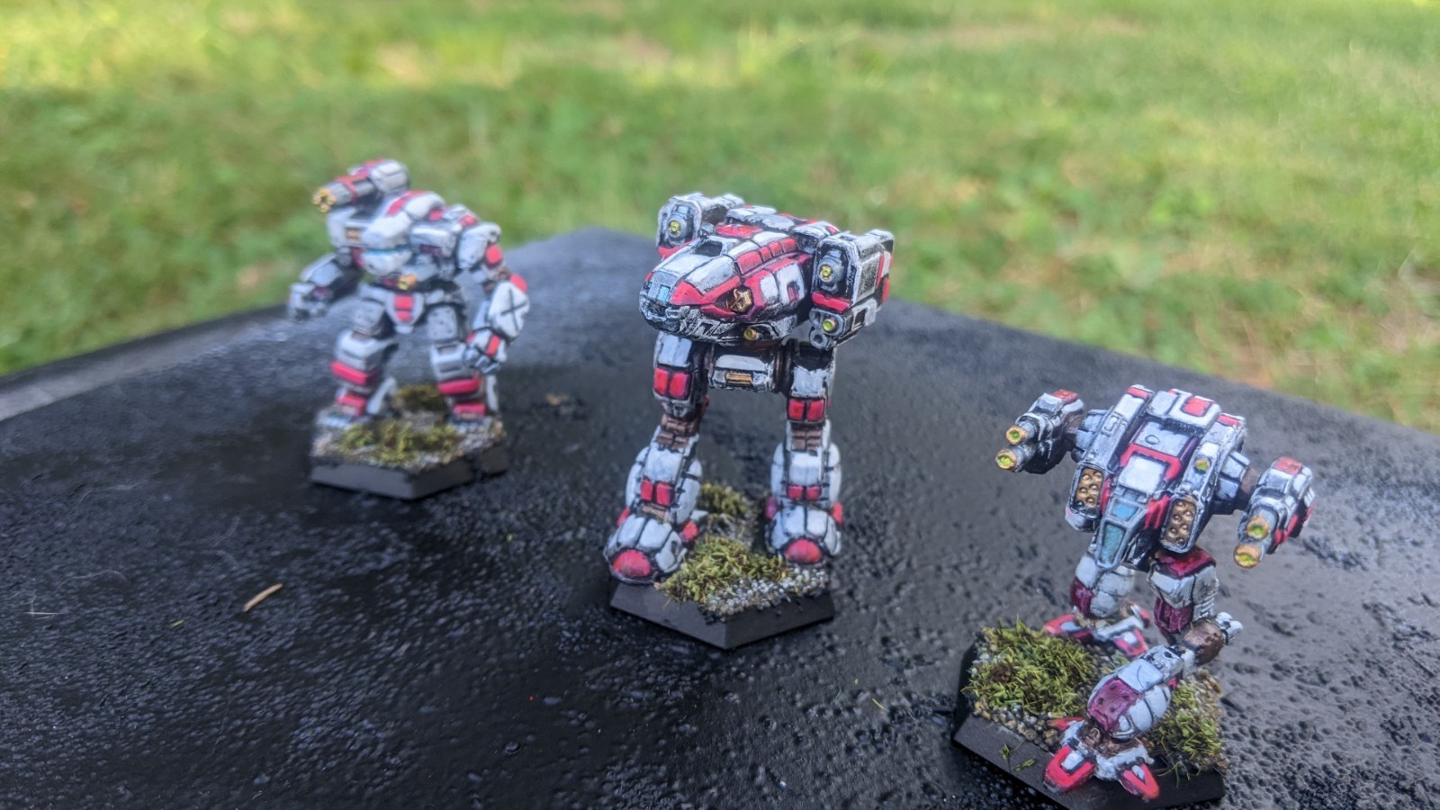 BattleTech: 21st Centauri Lancers Command. 4xModels. Painted.