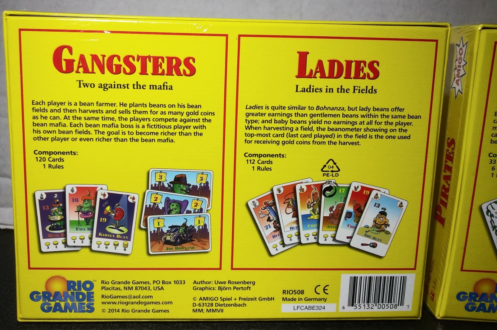 Rio Grande Bohnanza To Bean or Not to Bean! Princess & Pirates Ladies & Gangster