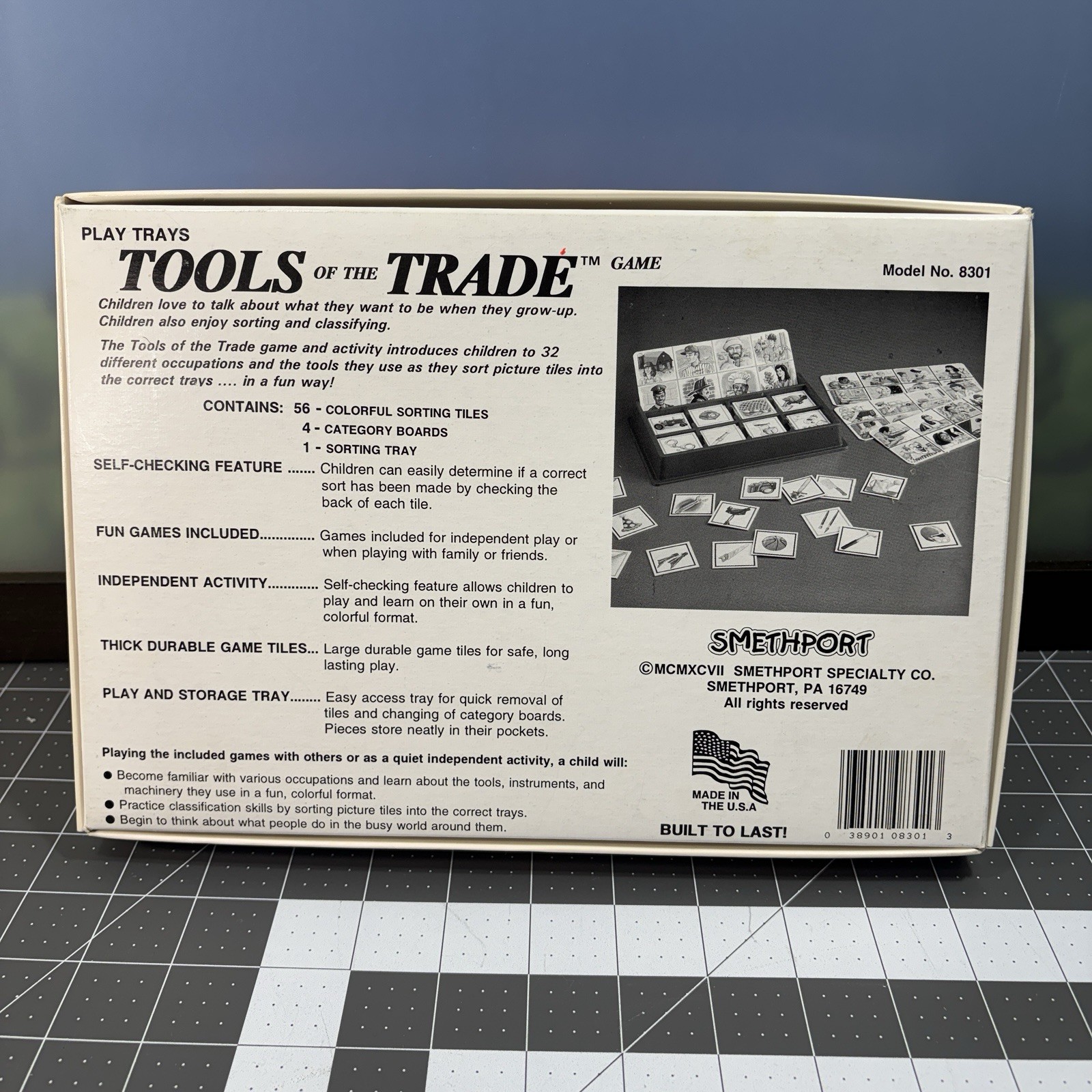 Vtg 1997 Tools Of The Trade Sorting Game Play Trays 1-2 Plyr 4-8yo Complete USA