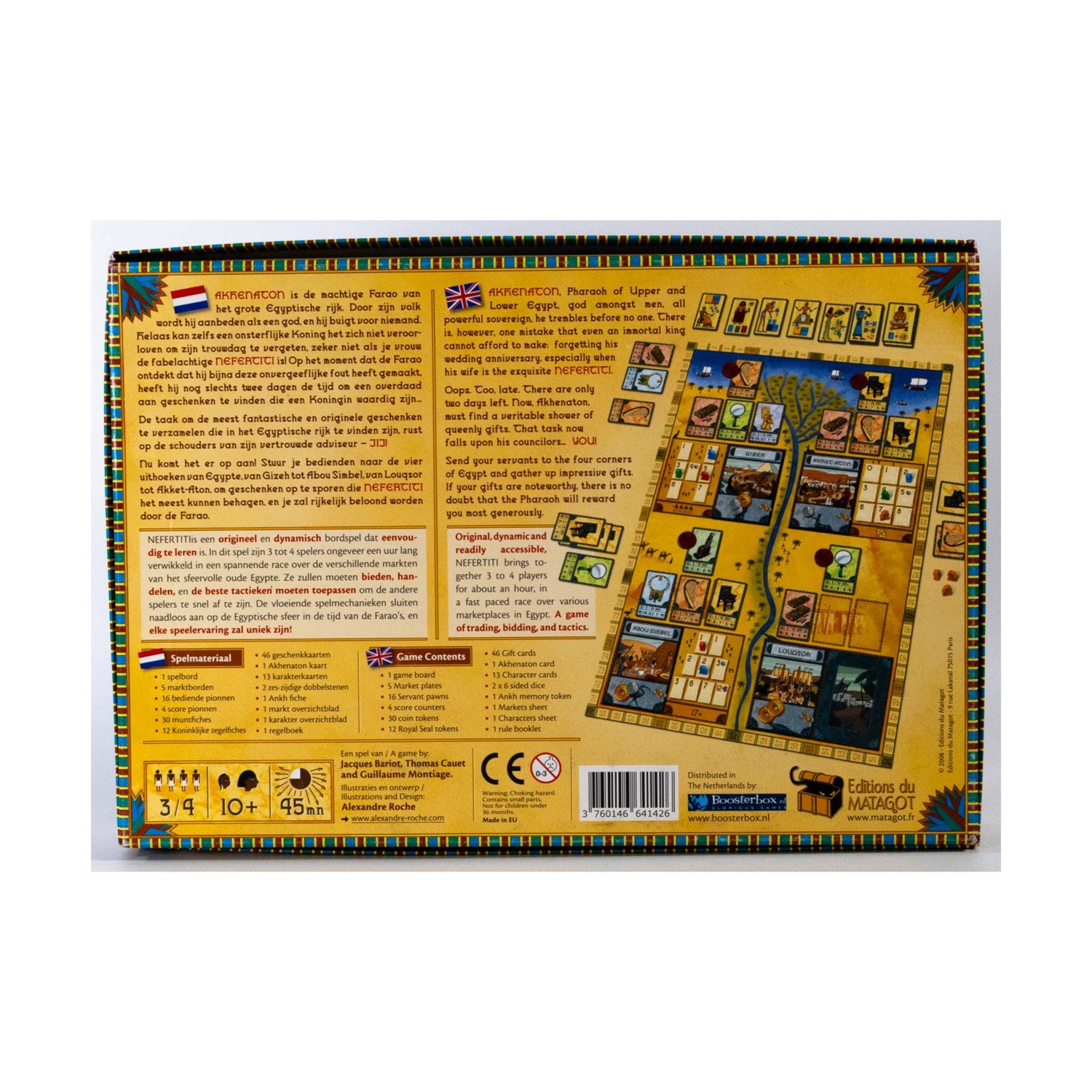 Matagot Boardgame Nefertiti (Dutch Ed) Box VG+/NM