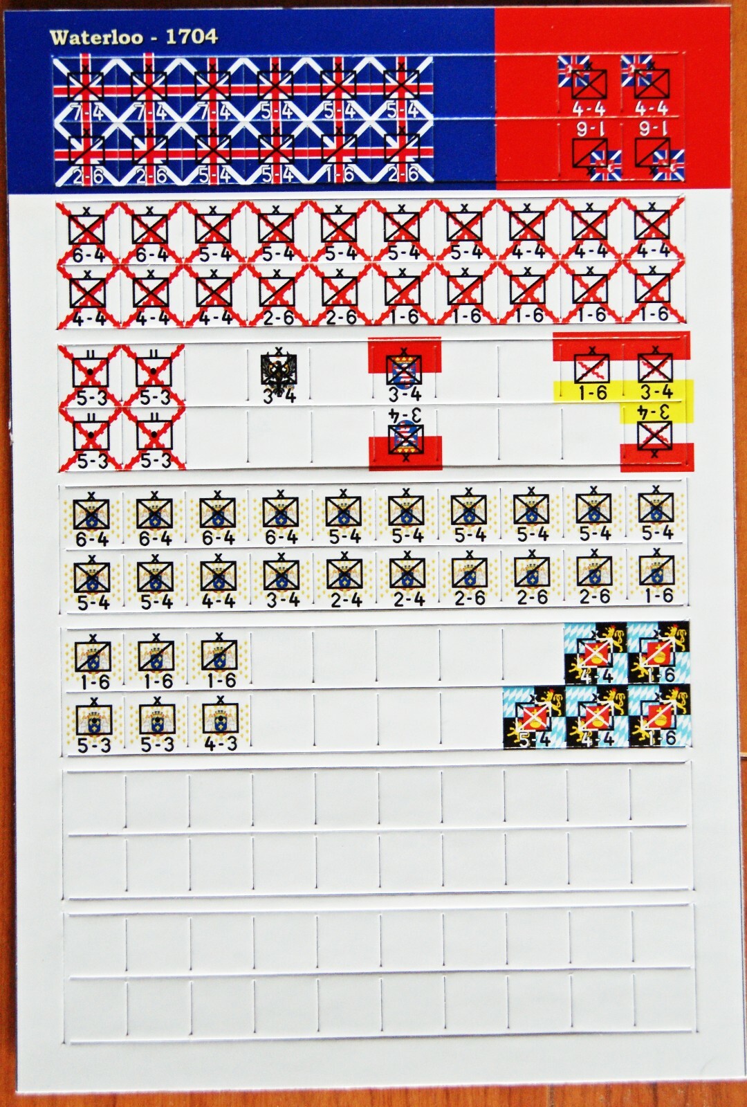 Waterloo 1704 Variant Counters