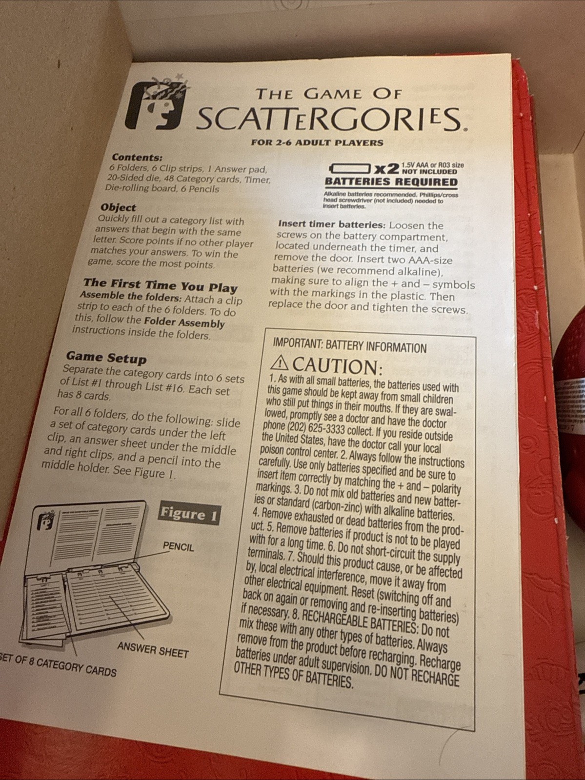 The Game of Scattergories 2009 Parker Brothers Brand New Sealed Complete Hasbro