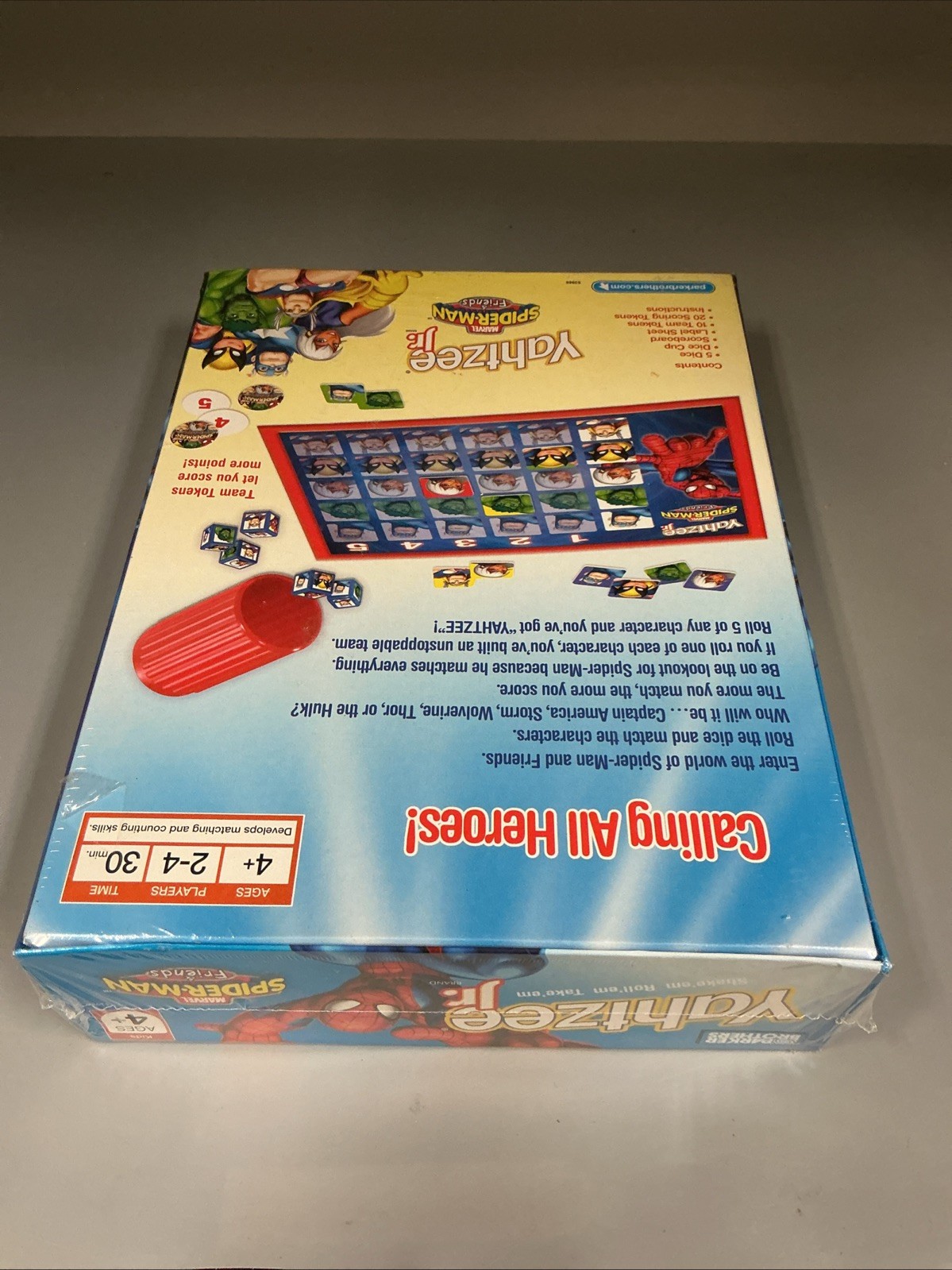 Spider-Man&Friends Yahtzee Jr 2006 board game Hulk & Thor-Sealed- Free Shipping