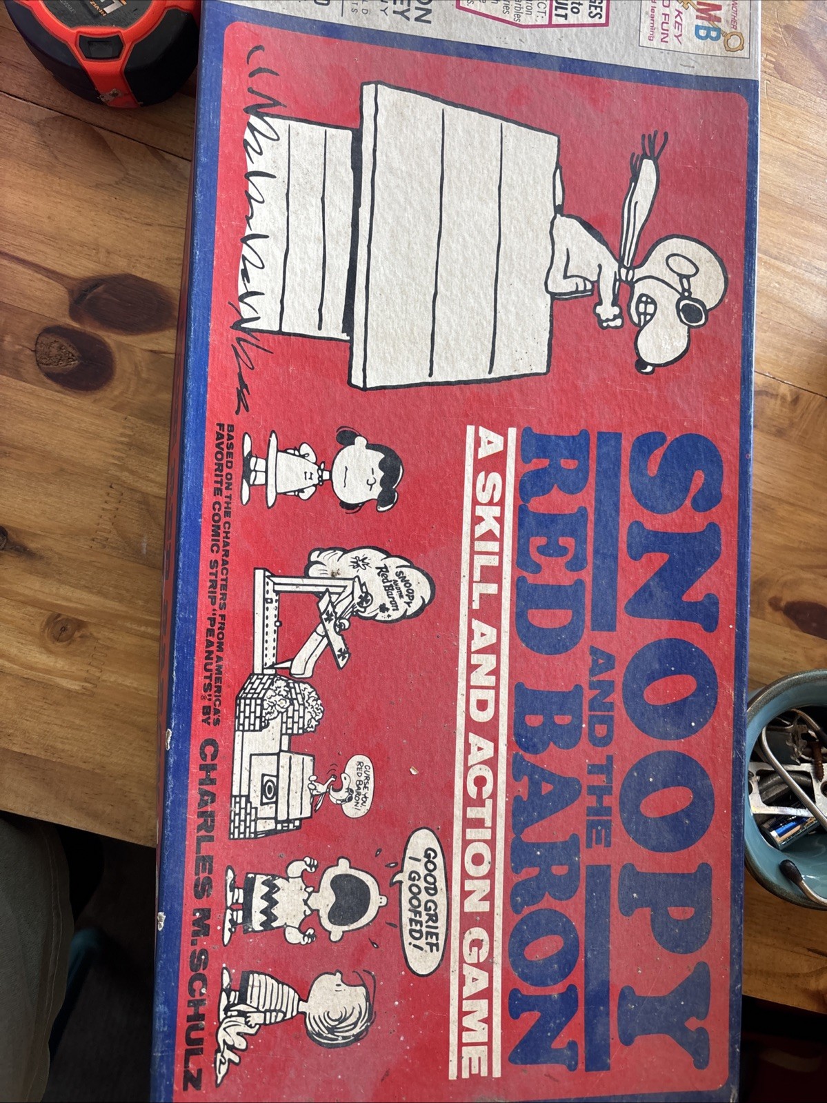 Vintage 1970 Milton Bradley Snoopy and the Red Baron Skill and Action Game Rare