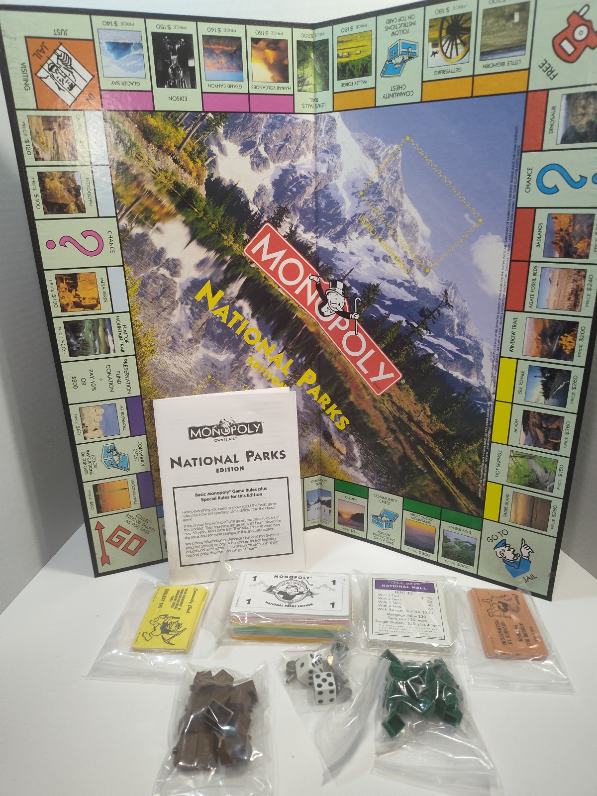 Monopoly National Parks Edition 2001 Complete Board Game Great Condition