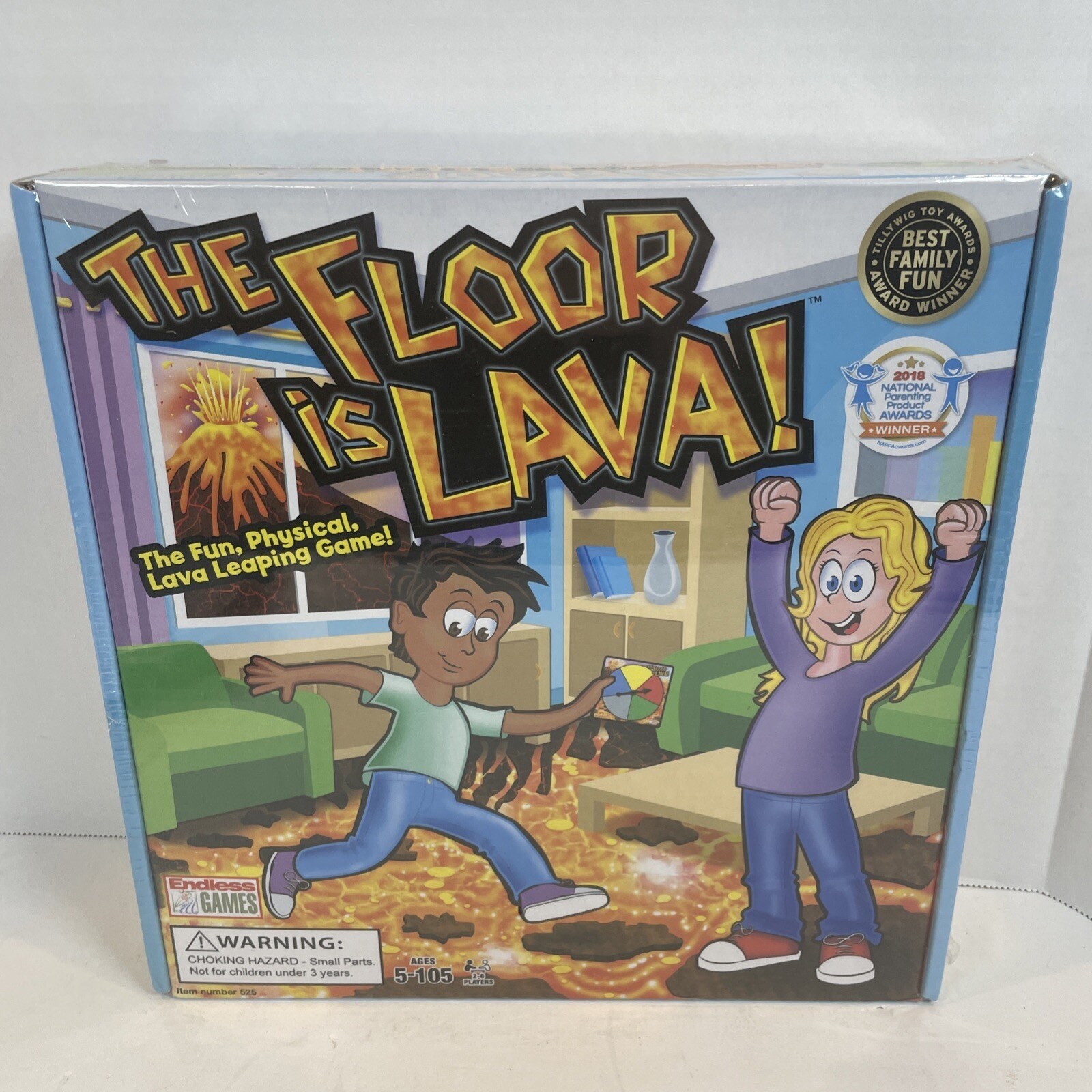 Endless Games Board Game Unisex OS Blue The Floor Is Lava! Activity Family 525