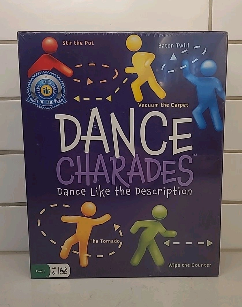 SEALED Dance Charades by Pressman Games Ages 6 And Up, Family Fun (GSHF3)