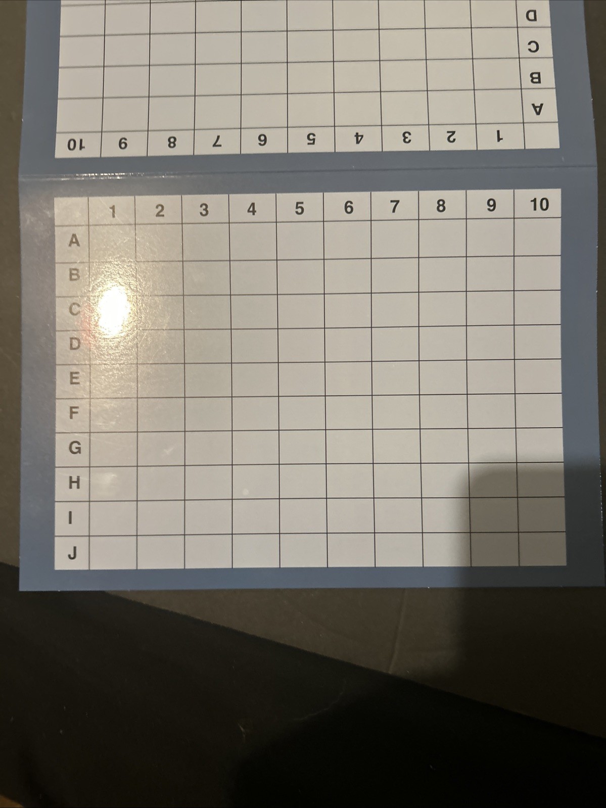 Cardboard “To Go” Battleship board Game Puzzle To Play
