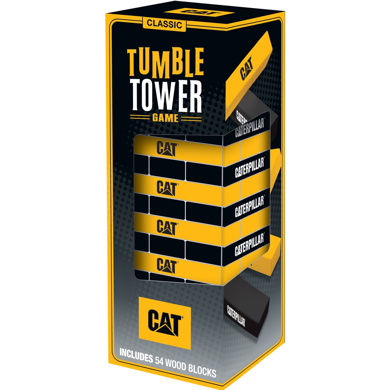 MasterPieces – CAT – Officially Licensed Caterpillar Tumble Tower Game