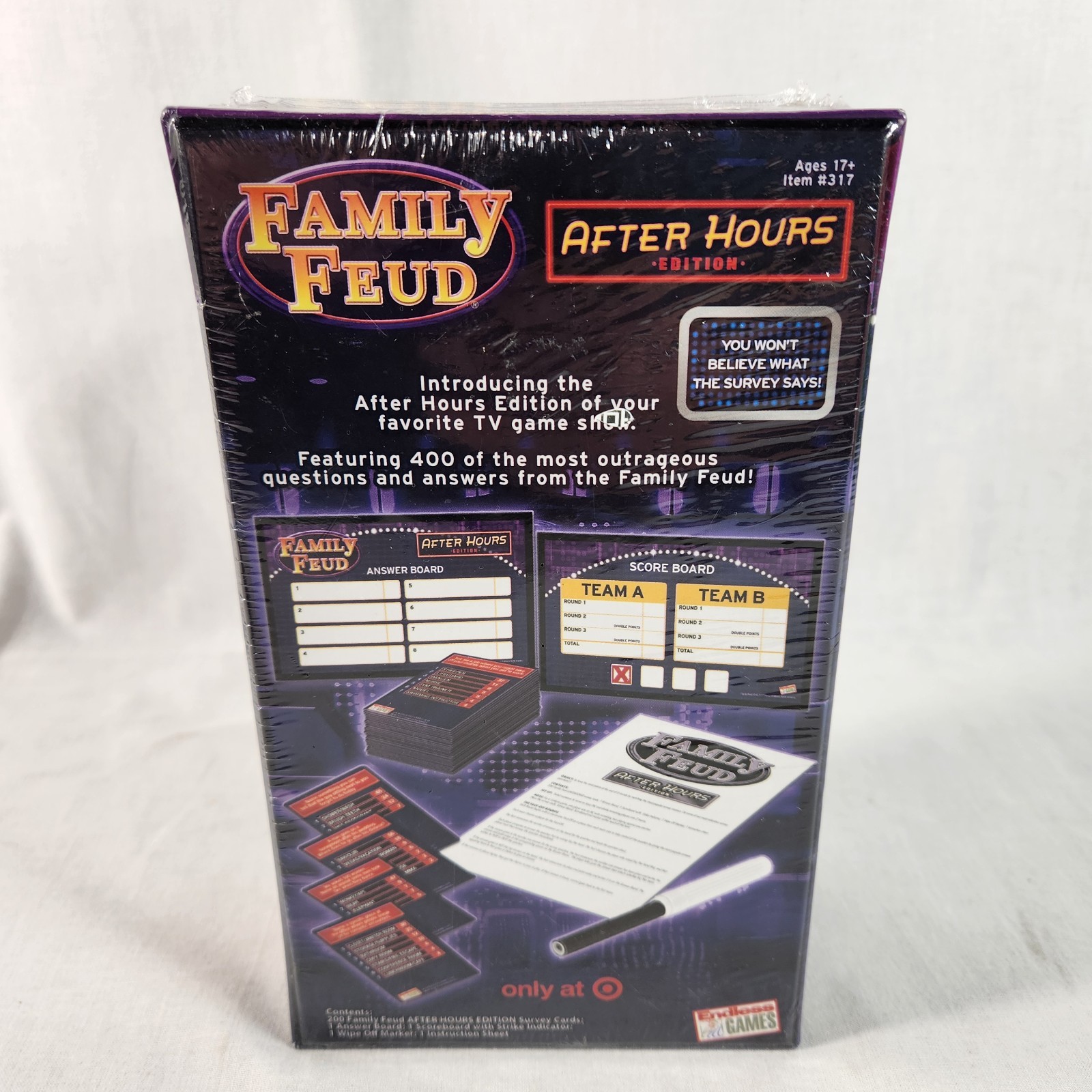 New/Sealed Family Feud After Hours Edition Adult Party Game Endless Games FstShp