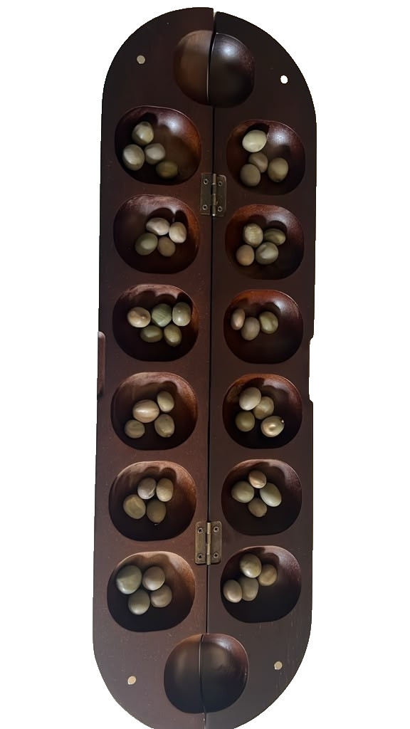 Ayo Olopon Wooden Mancala Game | Traditional African Strategy Board Game
