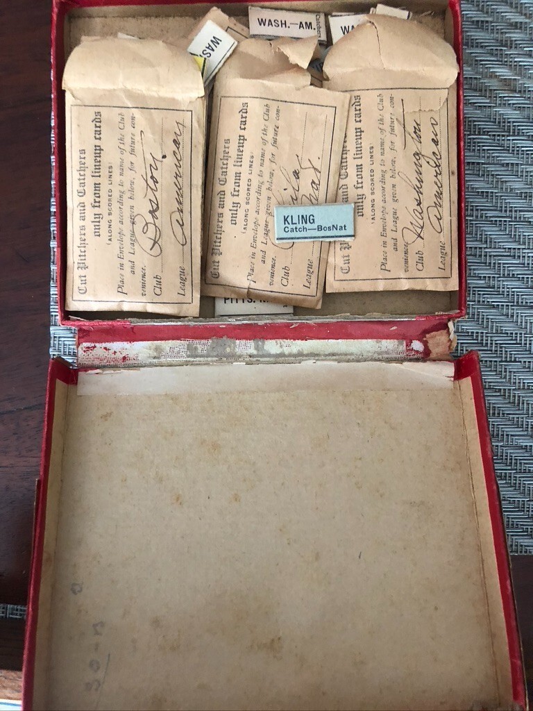 1913 Major League Indoor Baseball Game (Complete) High Grade Surviving Example