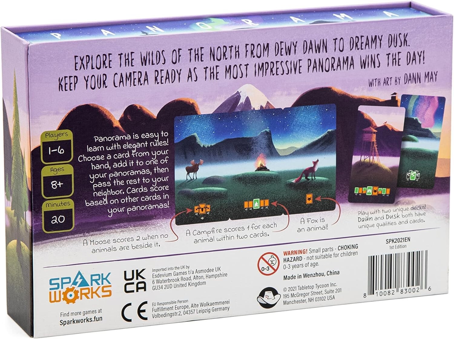 Panorama – Competitive Card Game by Alex Wynnter 1-6 Players Ages 8+ (New Sealed