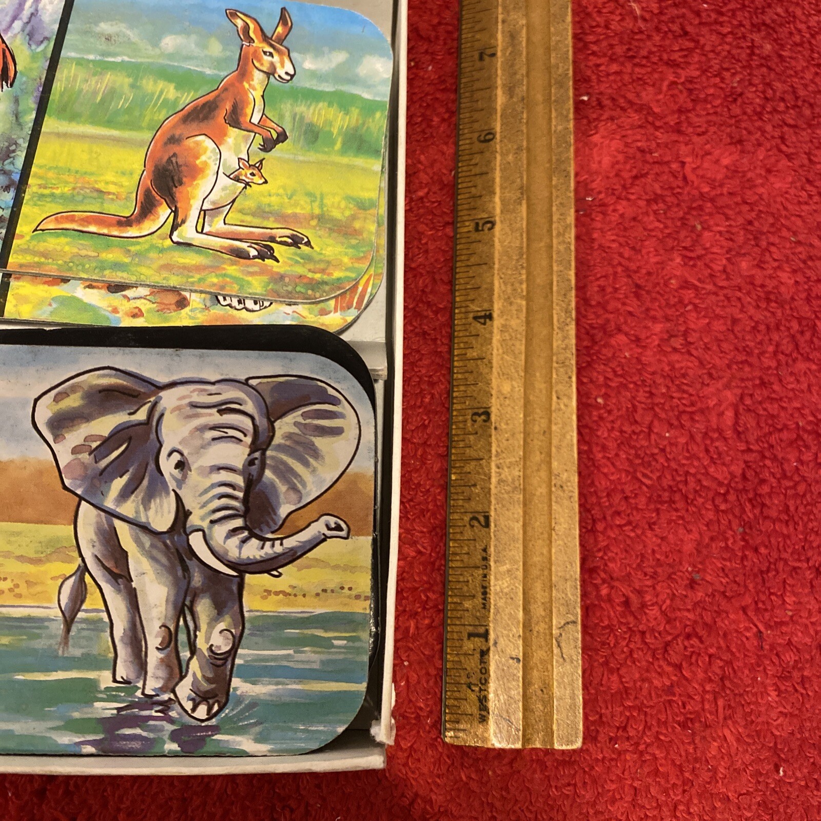 Vloer Domino Game Animals Leerspel Vintage Hema BV Amsterdam Dutch Game