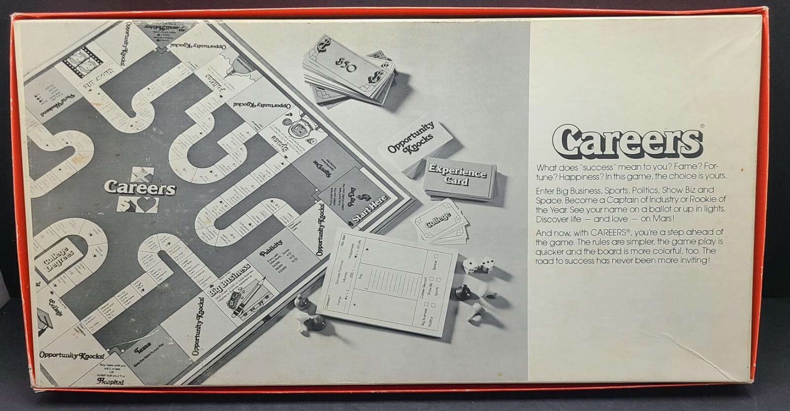 Vintage 1979 “Careers” Family Board Game Parker Brothers Fame Fortune Happiness