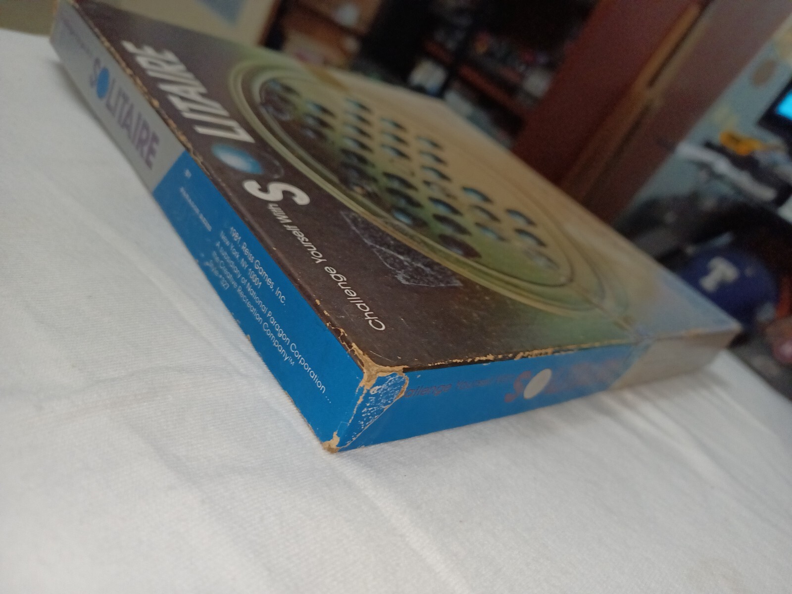 1981 Solitaire Game By Reiss Game Inc #327 Missing 2 Marbles