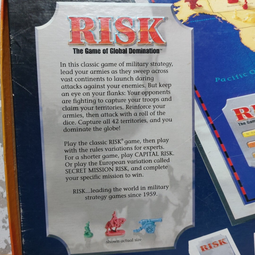 1999 Parker Brothers Hasbro Risk Board Game of Global Domination Complete