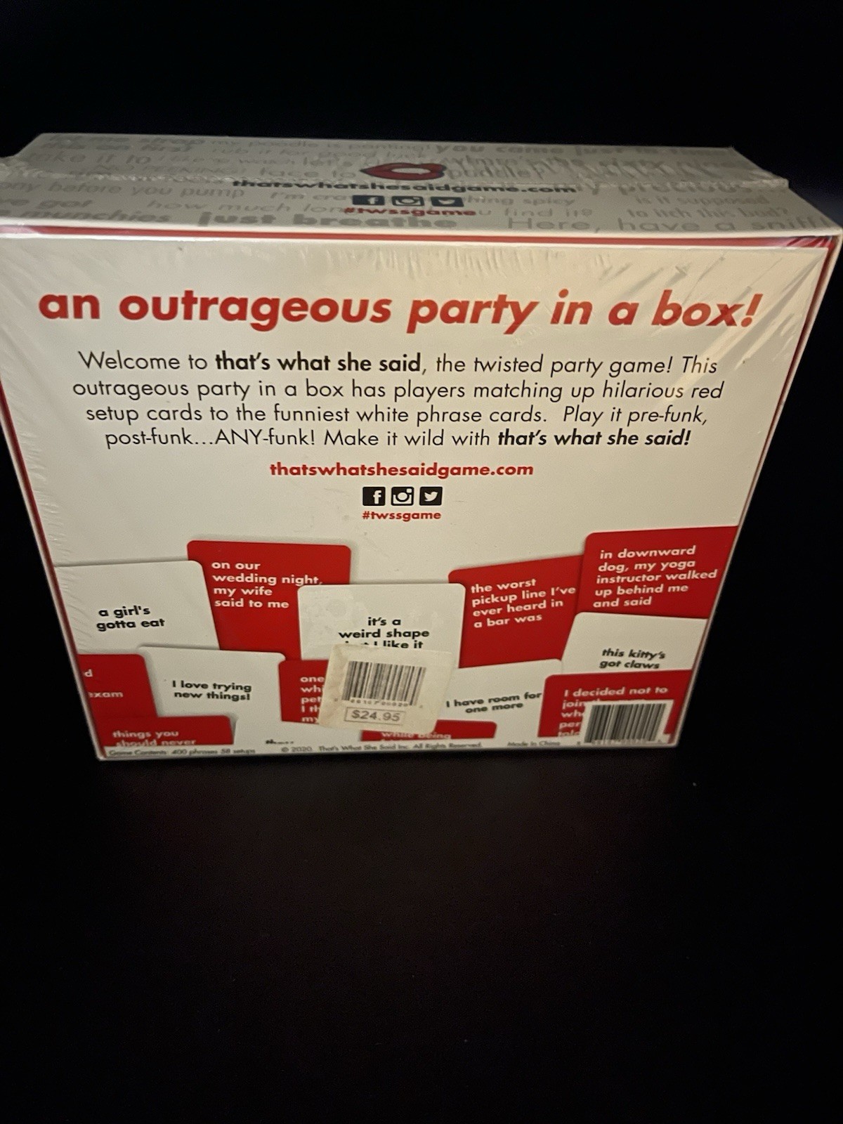 That’s What She Said Humor Party Game 17+ Sealed/New