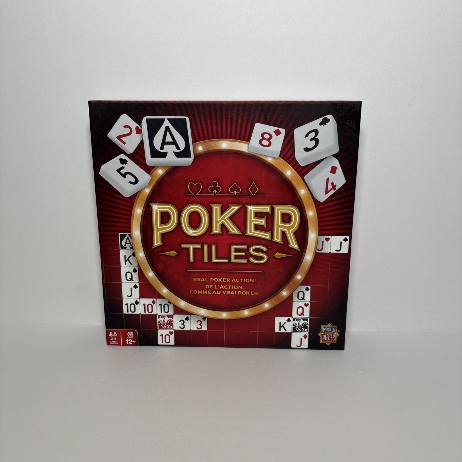Masterpieces POKER TILES Board Game Strategy Tile Game Exciting Poker Action!
