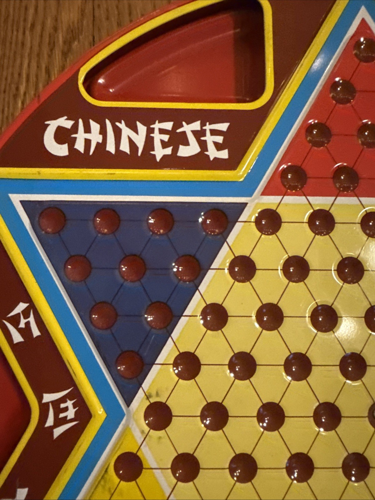 Vintage Chinese & Regular Checkers Metal Game Ohio Art #538 2-in-1 Box Board