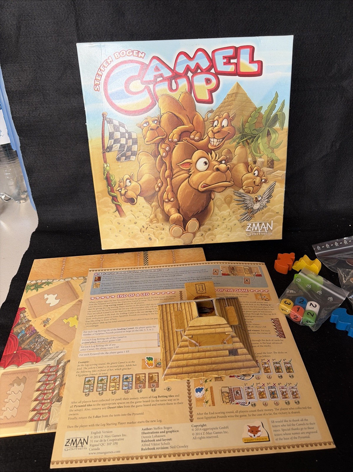 CAMEL UP Board Game – Steffen Bogen 2014 Z-Man 100% Complete