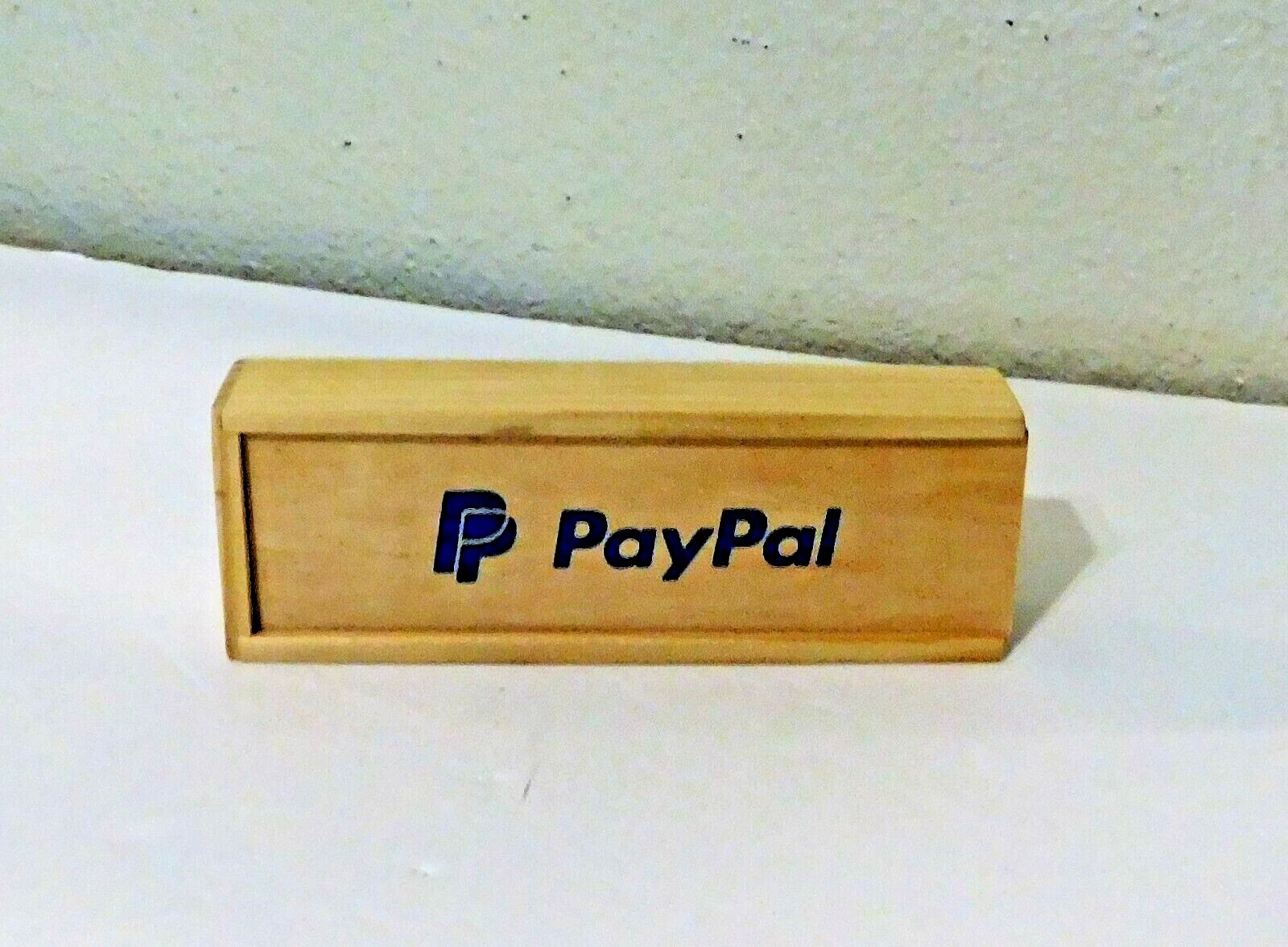 PayPal Branded Swag Double Six Domino Set Wooden Box New