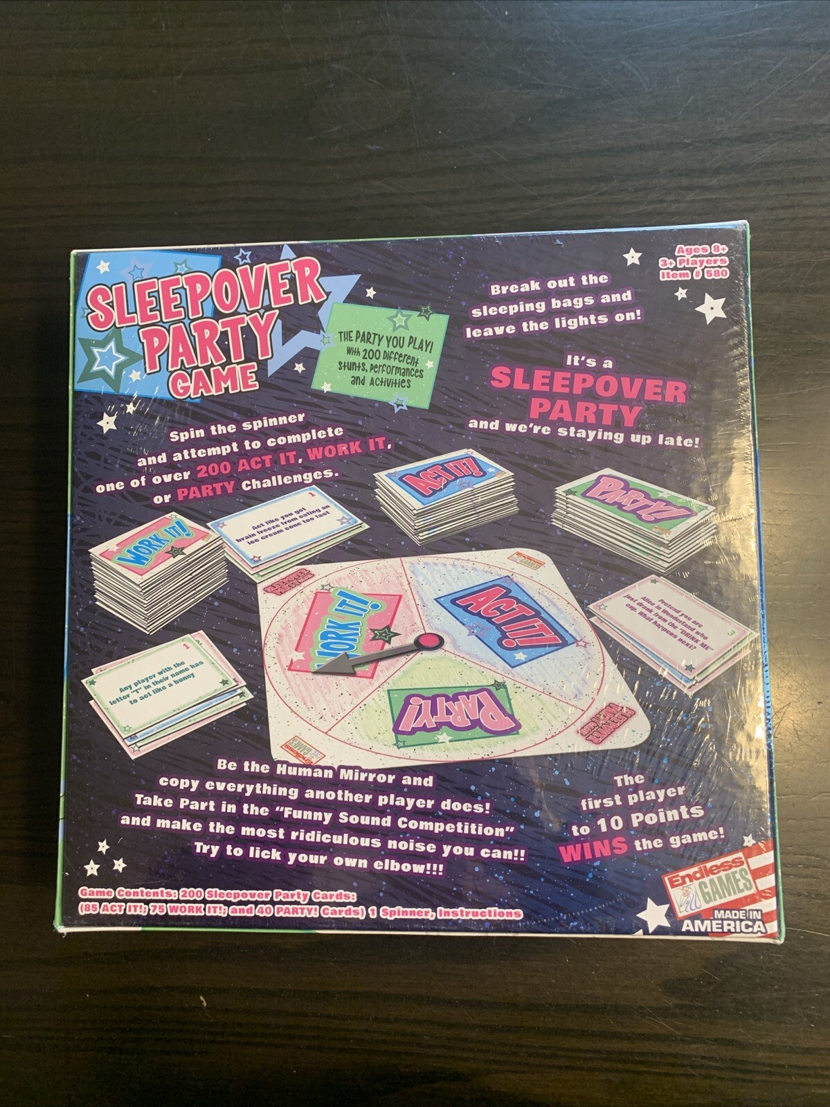 Sleepover Party Board Game BRAND NEW SEALED Age 8+ Loads of Clean Fun!! NIB