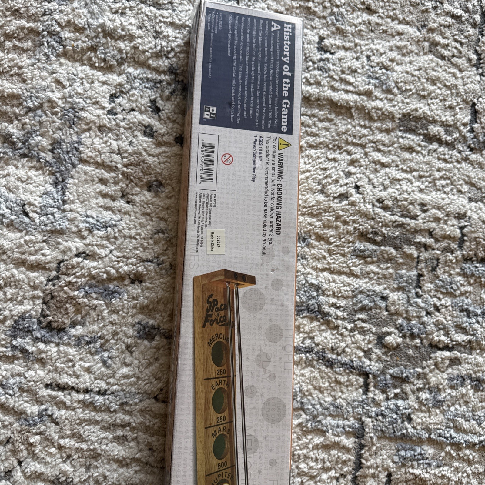 WE Games Shoot The Moon, 1977’s Nostalgia Game, Solid Natural Wood, 17.5 inches