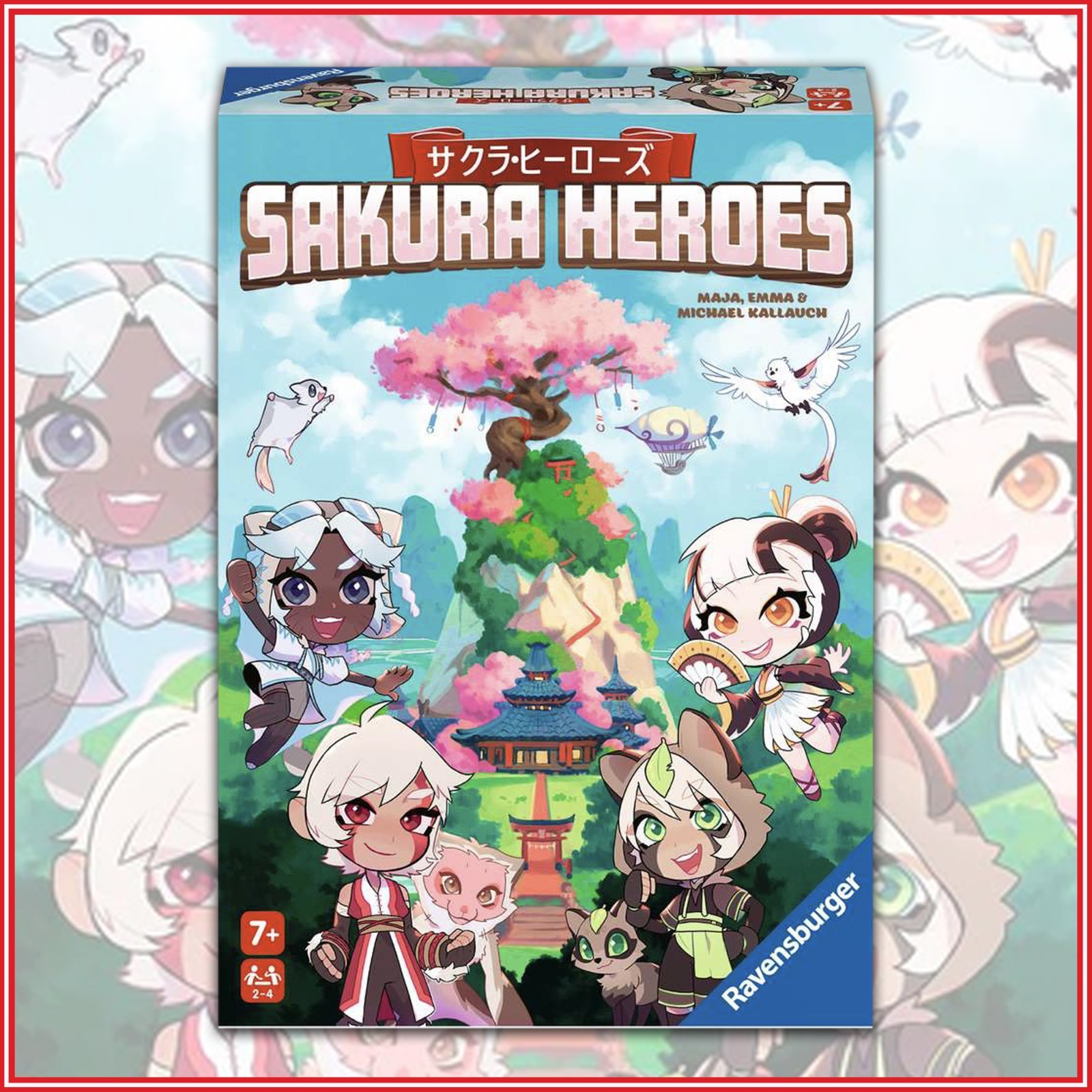 Sakura Heroes Anime 2-4 Players Ravensburger Fast-Paced Dice Board Game NEW