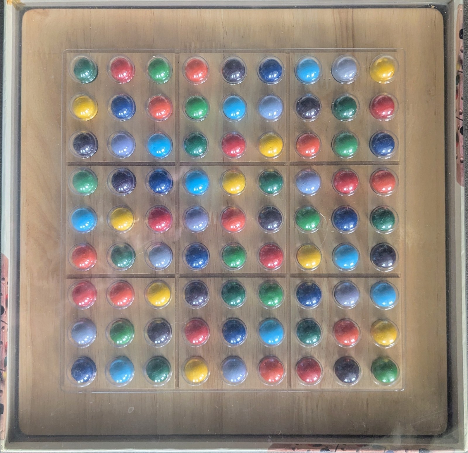 COLORKU Wooden Color Sudoku Puzzle Game 100% COMPLETE w/ Box Solutions 2006