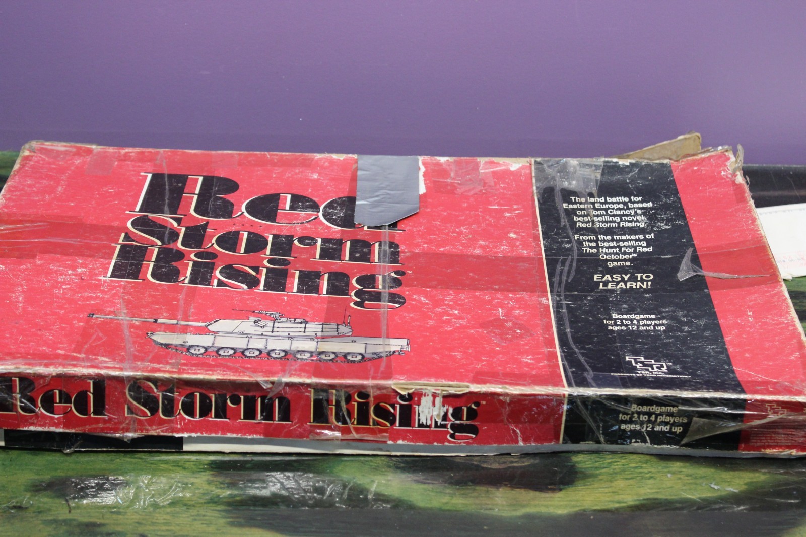 VTG TSR Red Storm Rising War Strategy Board Game 1989 PARTS ONLY Model Box Cover